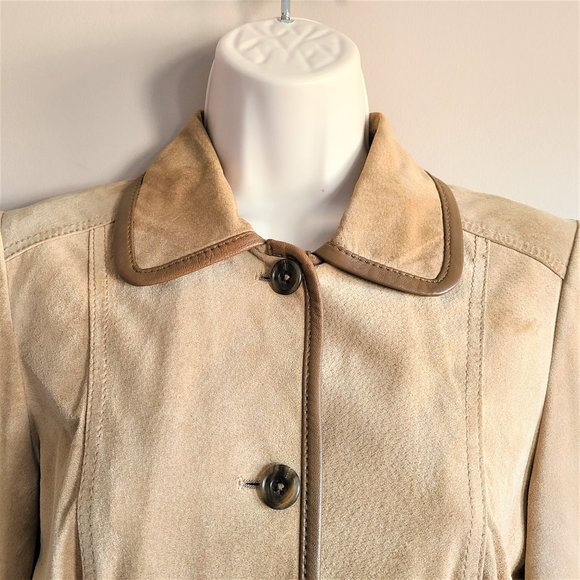 80s 90s Seattle Suede Washable Eddie Bauer Jacket - Picture 2 of 10
